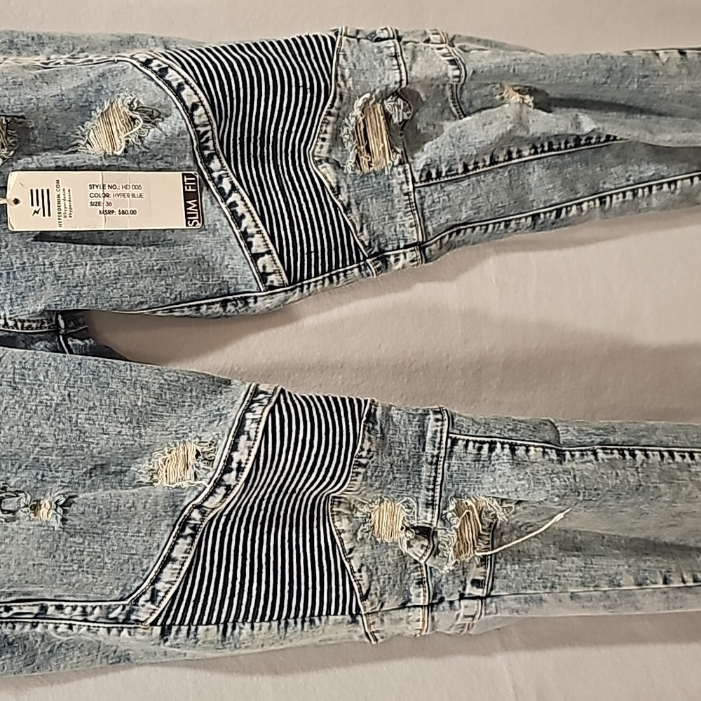 New Hyperdenim Hyper Blue Size 36 Slim Fit Mens Jeans - Picture 6 of 10